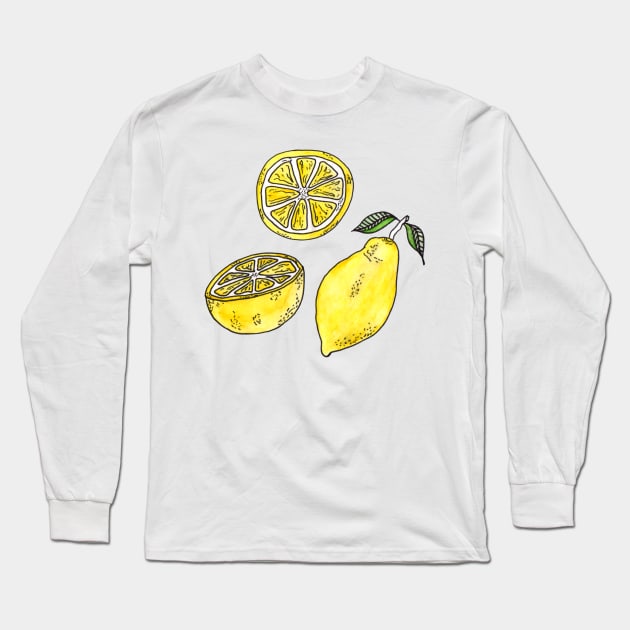 Lemons Long Sleeve T-Shirt by destinybetts